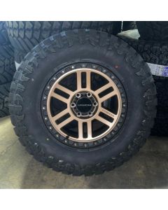 18x9 Bronze Vision Manx 2 6x5.5 Wheels 35" Atturo Trail Blade MT Tires