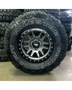 17x9 CANYON PRO 6x5.5 Wheels 35" Milestar Patagonia Tires
