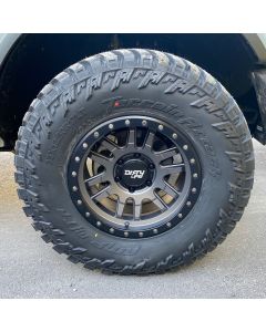 17x9 Canyon Pro 6x5.5 Wheels 35" Amp Terrain Attack MT Tires
