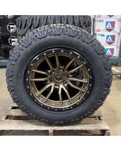 20x10 Fuel D681 Rebel 6x5.5 Wheels 35" Milestar Patagonia MT Tires