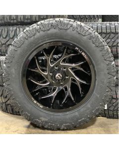 20x10 Fuel D741 Runner 6x5.5 Wheels 35" Milestar Patagonia MT Tires