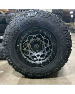 17x9 Fuel D784 UNIT 6x5.5 Wheels 33" Milestar Patagonia Tires