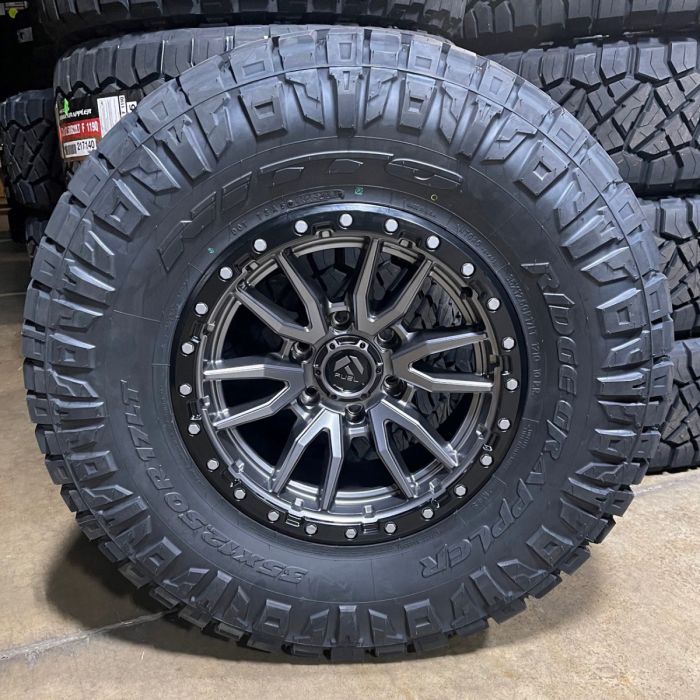 17x9 Fuel D680 Rebel 6x5.5 Wheels 35