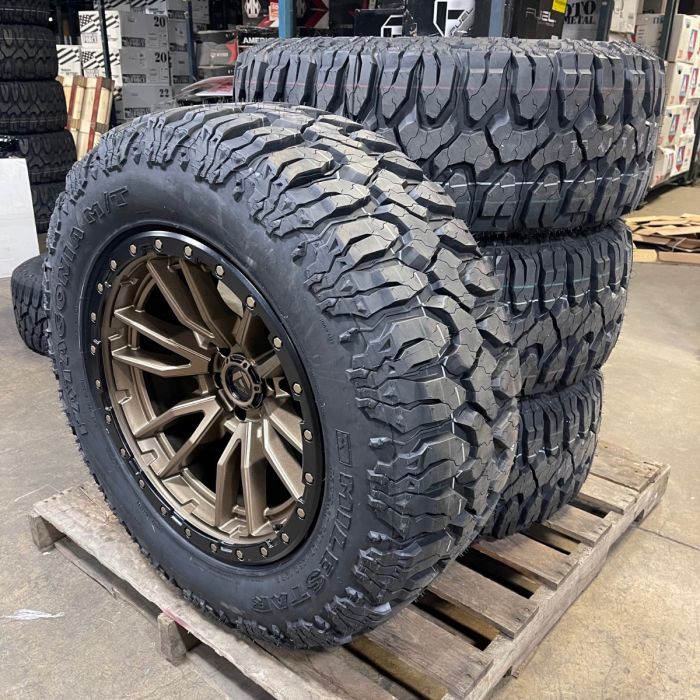 20x10 Fuel D681 Rebel 6x5.5 Wheels 35